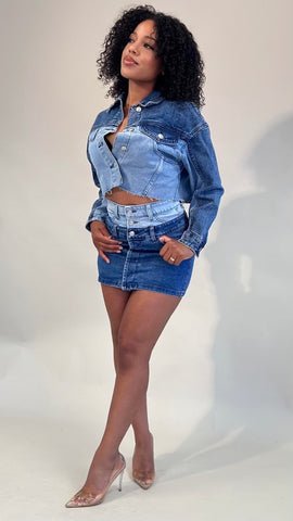 Imani Wide Leg Ripped Knee Jeans