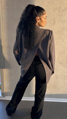 Vila Split Back Oversized Blazer