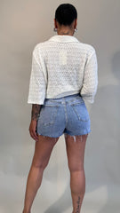 Rhinestones Denim Short