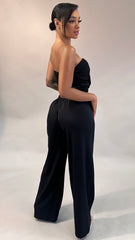 Black Marina Palazzo Pants