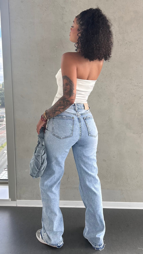 Canberra Extra Long Wide Leg Jeans