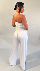 Ivory Marina Palazzo Pants