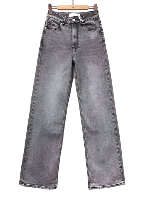 Montreal Grey Wash Wide Leg Jeans