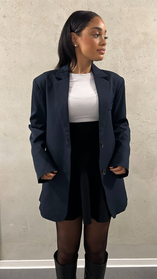 Vila Split Back Oversized Blazer