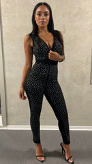 Slinky Rhinestone Jumpsuit