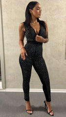 Slinky Rhinestone Jumpsuit