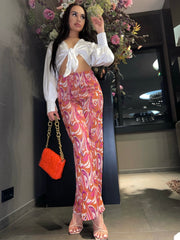 Jessy Multiprint Wide Leg Pants